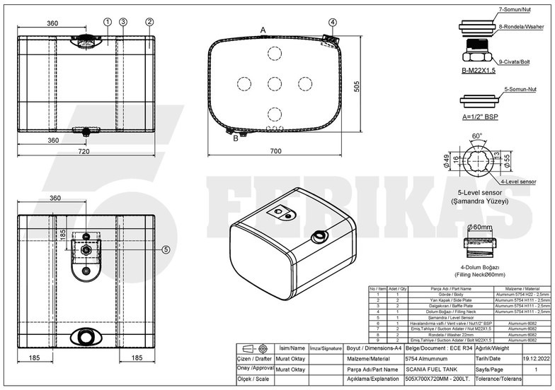 New Fuel tank for Truck Scania: picture 7