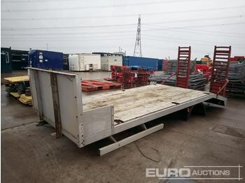 Flatbed body Beavertail Flat Bed Body to suit Lorry, Winch, Ramps: picture 1