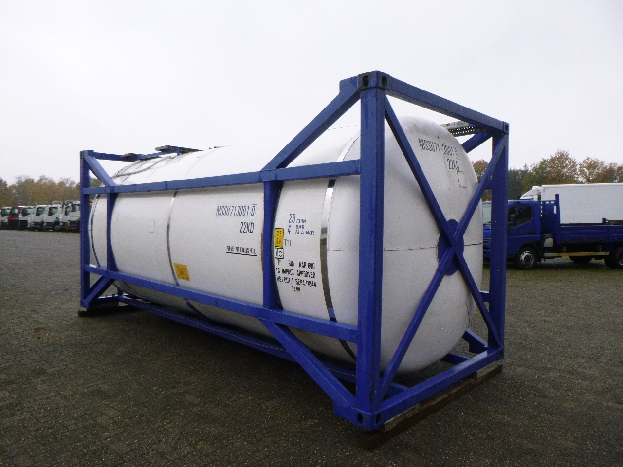 Tank container, Semi-trailer M Engineering Chemical tank container inox 20 ft / 23 m3 / 1 comp: picture 3