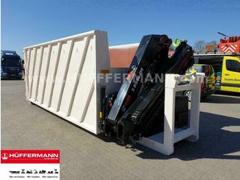 Roll-off container, Crane truck Mercedes-Benz GARANT Abrollbehälter HIAB Ladekran X 188-3: picture 1