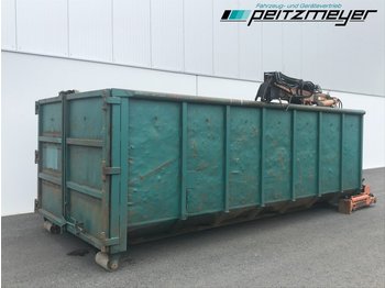 Roll-off container Stegk Abrollcontainer 22 m³ Container mit Atlas 80.1 - 7,3/2 Hochstand / 4 + 5 Steuerkreis: picture 1