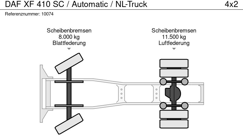 Lease a DAF XF 410 SC / Automatic / NL-Truck DAF XF 410 SC / Automatic / NL-Truck: picture 13
