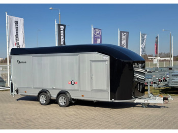 DEBON Debon C2000 - zamknięta przyczepa do przewozu aut, 550 x 215 cm, 3500kg, felgi ALU, wciągarka elektryczna - Autotransporter trailer