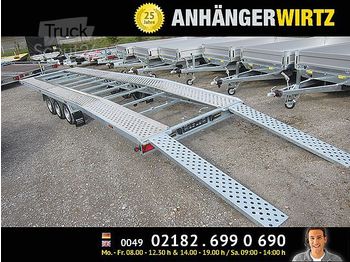 New Autotransporter trailer / - DUO PKW Transporter Tridem 3500kg 805cm lang: picture 1