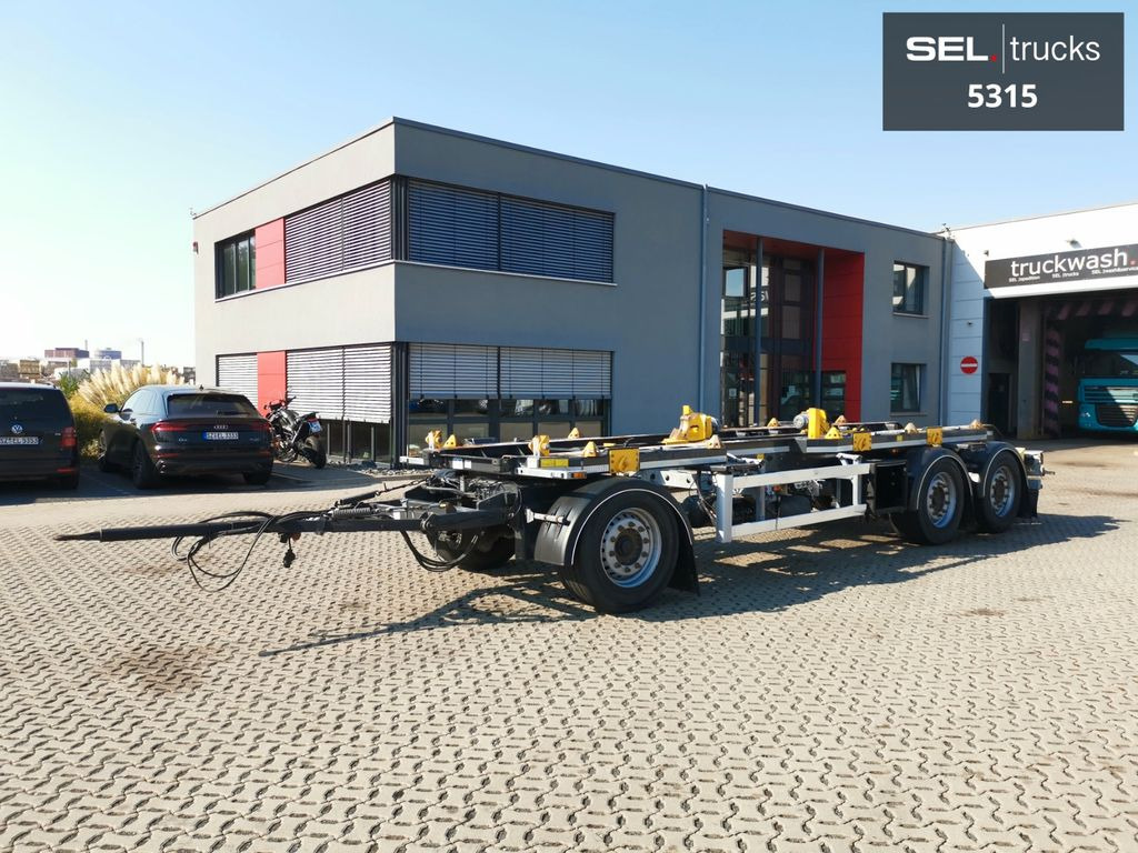 Roll-off/ Skip trailer Hüffermann HMA 27.76 / Container chassis / Liftachse: picture 2