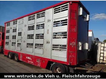 Finkl 3 Stock  Hubdach Vollalu  8,30m  - Livestock trailer