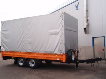 HUMBAUR 10,5 t Tandem - Tieflader Pritsche/Plane Rampen - Low loader trailer