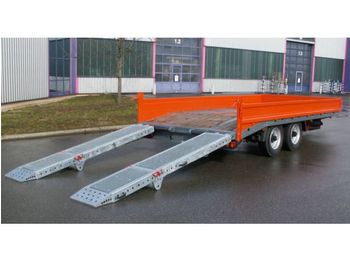 Saxas Tandemtieflader mit Rampen - Low loader trailer