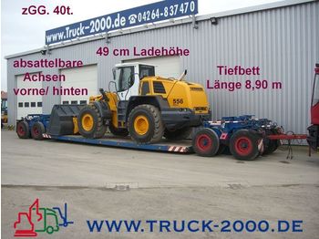  Scheuerle 4 Achser Tiefbett 40t. ab.Schwanenhals - Low loader trailer