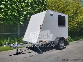 New Closed box trailer Mini Camper Kofferanhänger isoliert Fenster: picture 1