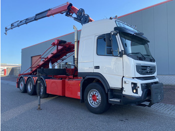 Volvo FMX500 8x4 HMF 2420 5 x Hyd, 3-Way- Cabel-container system - Crane truck