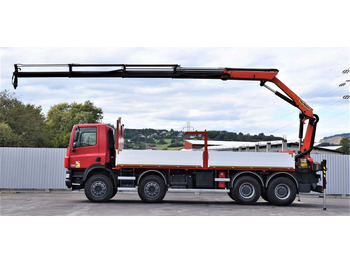 Crane truck DAF CF 85.410 Pritsche 6,80m + KRAN / FUNK/8x4: picture 5