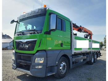 Dropside/ Flatbed truck MAN TGX 26.520 Baustoff-LKW Palfinger 20001L (20)