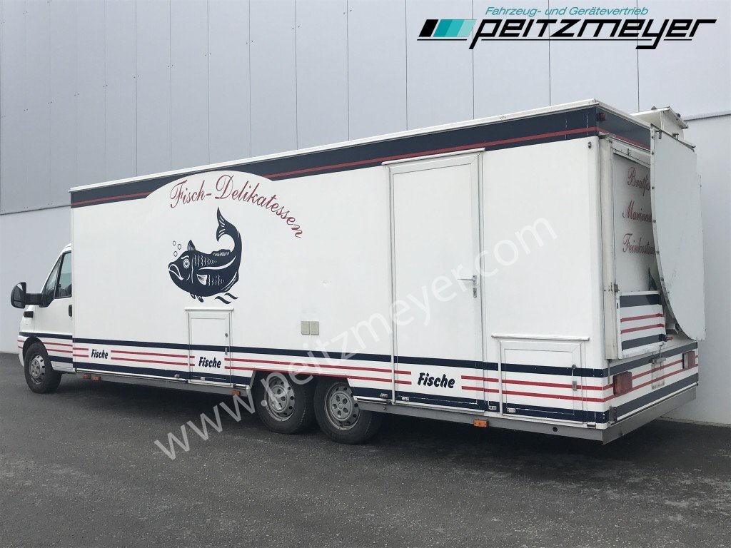 Vending truck IVECO FIAT (I) Ducato Verkaufswagen 6,5 m - Motor neu vor 21 TKM + Kühltheke, Fritteuse,: picture 3