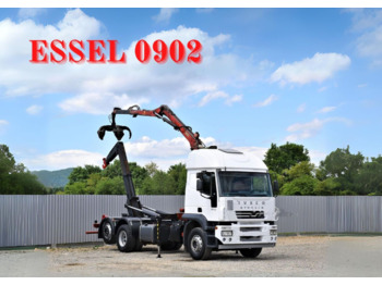 Hook lift truck, Crane truck IVECO STRALIS 400: picture 1