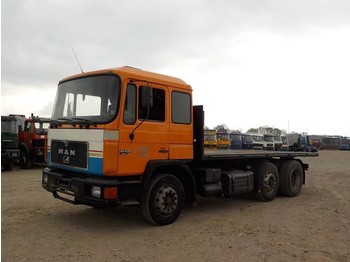 Dropside/ Flatbed truck MAN 24.232 (MANUAL PUMP / CYLINDER / 6X2): picture 1