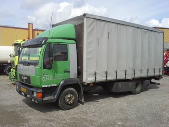 Curtainsider truck MAN 8.163 Pritsche Plane LBW Manuel: picture 1