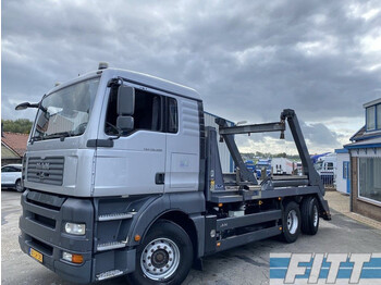 Skip loader truck MAN TGA 26.400 TGA 26.400 6X2-2 BL 18 Tons portaalarm systeem: picture 1