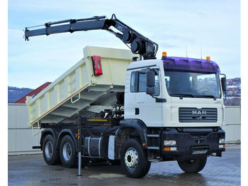 Tipper, Crane truck MAN TGA 33.350 Kipper 4,70 m + Kran  6x4 Top Zustand: picture 1