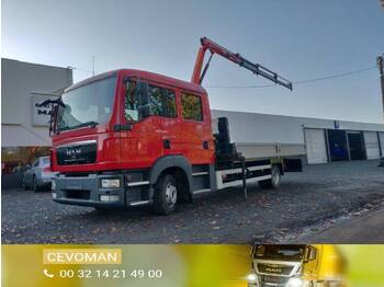 Dropside/ Flatbed truck MAN TGL 8.220 PROMO Doka / Dubbel cabine kraan Palfinger PK3400: picture 1