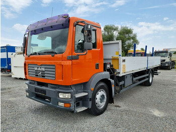Dropside/ Flatbed truck, Crane truck MAN TGM 18.240 Pritsche + Kran 4x2 Euro 4 (5): picture 1