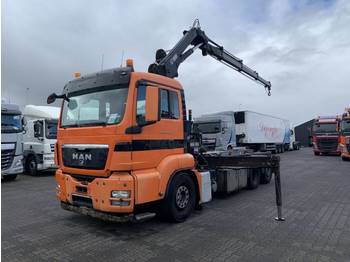 Cable system truck, Crane truck MAN TGS 26.320 6X2 Hiab 144 B 3 Crane + Cable System: picture 1