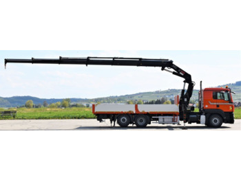 Dropside/ Flatbed truck, Crane truck MAN TGS 26.400: picture 5