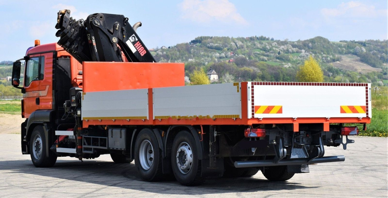 Dropside/ Flatbed truck, Crane truck MAN TGS 26.400: picture 7