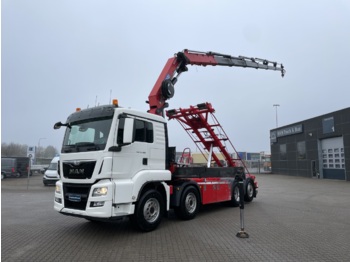 Container transporter/ Swap body truck, Crane truck MAN TGS 35.480 8X2-6: picture 1