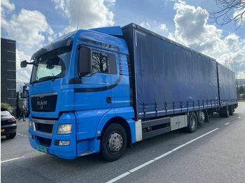 Curtainsider truck MAN TGX 26.400 6X2 EURO 5 + 2 AS AANHANGWAGEN: picture 1