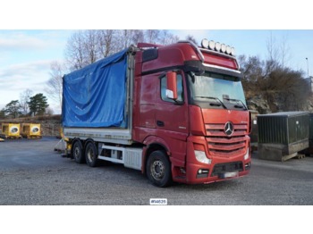 Curtainsider truck Mercedes Actros 2553: picture 1