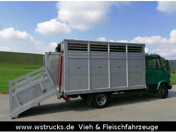 Livestock truck Mercedes-Benz 814 L Menke Einstock: picture 1