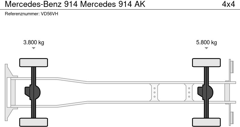 Dropside/ Flatbed truck Mercedes-Benz 914 Mercedes 914 AK: picture 20