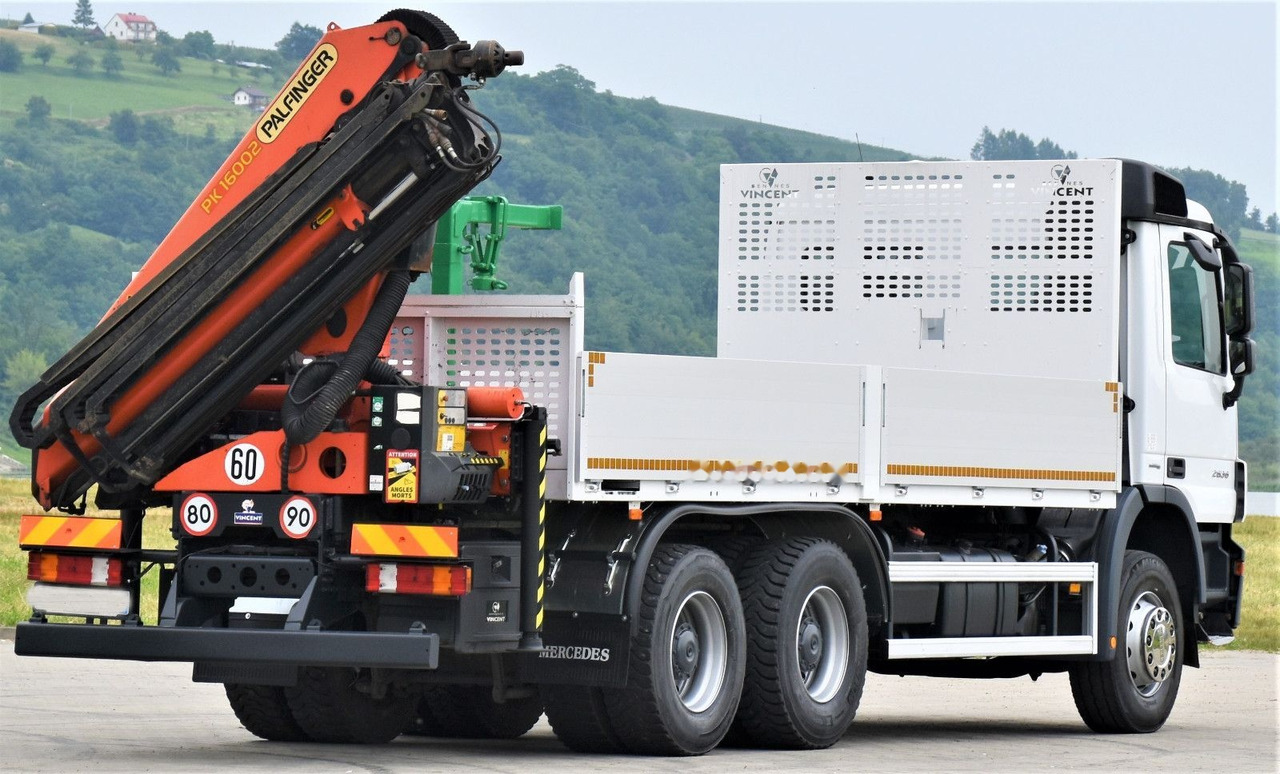 Dropside/ Flatbed truck, Crane truck Mercedes-Benz ACTROS 2636: picture 7