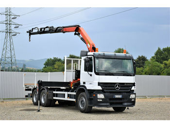 Dropside/ Flatbed truck, Crane truck Mercedes-Benz ACTROS 2641 Pritsche 6,50m + PK 16001-K/FUNK*6x4: picture 1
