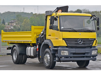 Mercedes-Benz AXOR 1829 * KIPPER 5,00m + PM SERIE 14 * TOP  - Crane truck, Tipper: picture 3