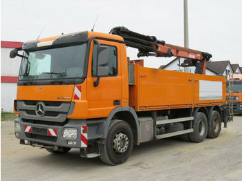 Dropside/ Flatbed truck, Crane truck Mercedes-Benz Actros 2641 6x4  Pritsche Heckkran Blatt, Atlas,: picture 1