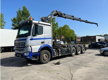 Crane truck, Cable system truck Mercedes-Benz Arocs 3251 8X4 E6 HIAB 244 EP-5 + RC + CABLELIFT: picture 1