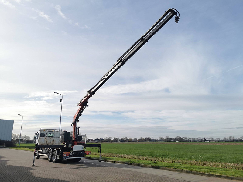 Dropside/ Flatbed truck, Crane truck Renault C 380 fassi f195a, 4x hydr: picture 7