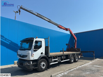 Dropside/ Flatbed truck, Crane truck Renault Lander 380 Dxi 6x2, Fassi, Remote, EURO 5, 10 Wheels: picture 1