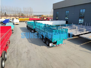 New Dropside/ Flatbed truck for transportation of bulk materials SUNSKY Warehouse truck with full trailer: picture 2
