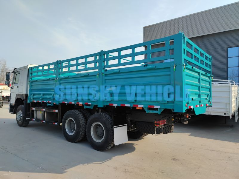 New Dropside/ Flatbed truck for transportation of bulk materials SUNSKY Warehouse truck with full trailer: picture 4