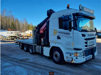 Crane truck Scania G490 8x4 With HMF 6020 K6 and fifth wheel. 275.000: picture 1