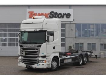 Container transporter/ Swap body truck SCANIA R 490