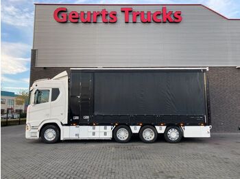 Autotransporter truck Scania R580 V8 NGS 8X4 TRIDEM OPIJWAGEN/MACHINE TRANSPO: picture 1