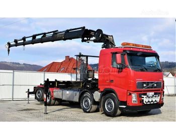 Hook lift truck, Crane truck VOLVO FH 12.460 8x4 Darus emelőhorgos konténeres: picture 1