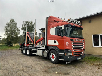 Scania R560 Timber Truck with trailer and crane - Timber truck: picture 1
