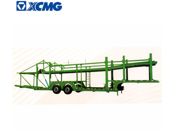  XCMG Official Manufacturer Flat Bed Container Car Transport Semi Truck Trailer - Autotransporter semi-trailer: picture 2