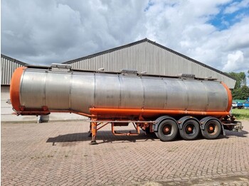 Burg Chemical - INOX - RVS - 31 m3 - 3 Comp. - Tank semi-trailer: picture 1