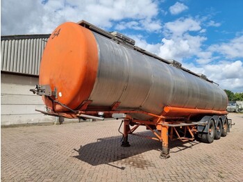 Burg Chemical - INOX - RVS - 31 m3 - 3 Comp. - Tank semi-trailer: picture 2